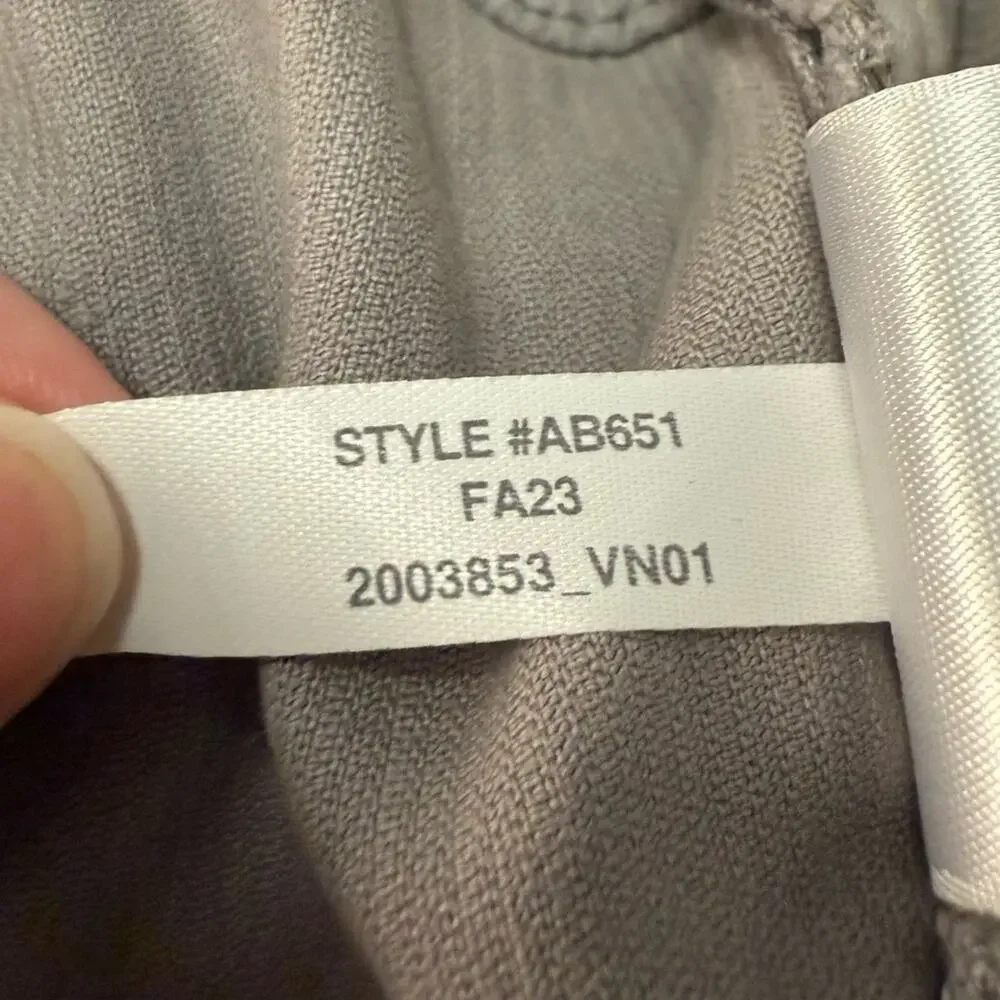 J. Crew 2023 Straight Leg Grey Corduroy Pants Women’s Plus Size 35 Cotton Blend